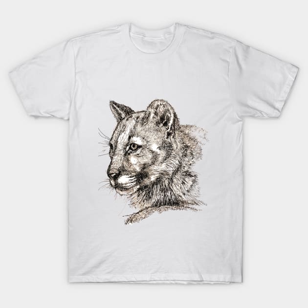 Cougar T-Shirt by Anthony Statham